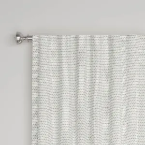 New - 1pc 50"x84" Room Darkening Small Check Window Curtain Panel Gray - Threshold