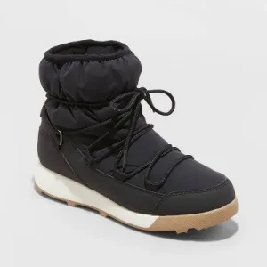 New - All In Motion Women's Lace-Up Ankle Winter Boots Water-Repellent