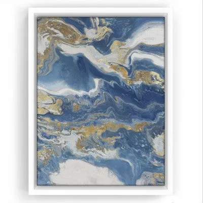 New - Americanflat - 16x24 Floating Canvas White - Fluid Memories I by PI Creative Art