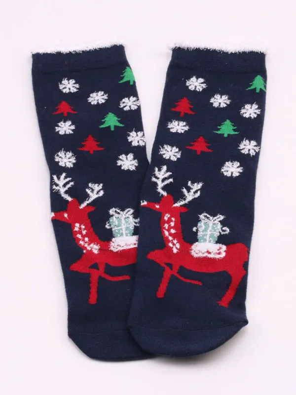 New autumn and winter woolen socks Christmas mid-calf socks Christmas socks