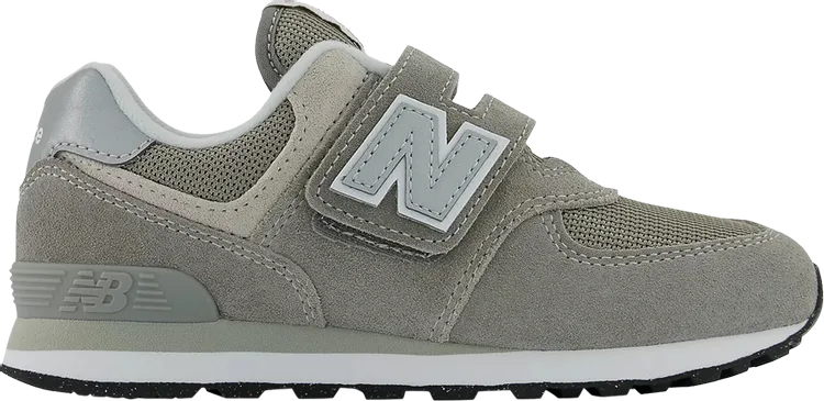 New Balance 574 Hook and Loop Little Kid 'Core Pack - Gray White' Sneakers, Gray