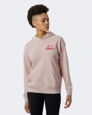 New Balance Essentials Candy Pack Women Lifestyle Hoody Pink Sand Wt23811-Ps1