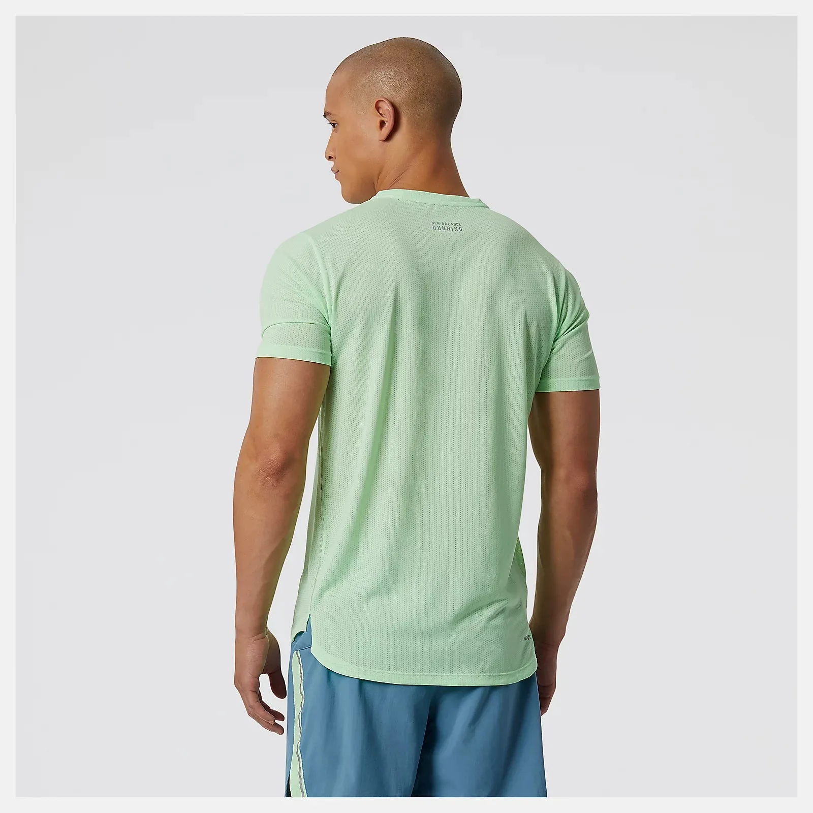 New Balance | Impact Run Short Sleeve | Men's | Vibrant Spring Glow