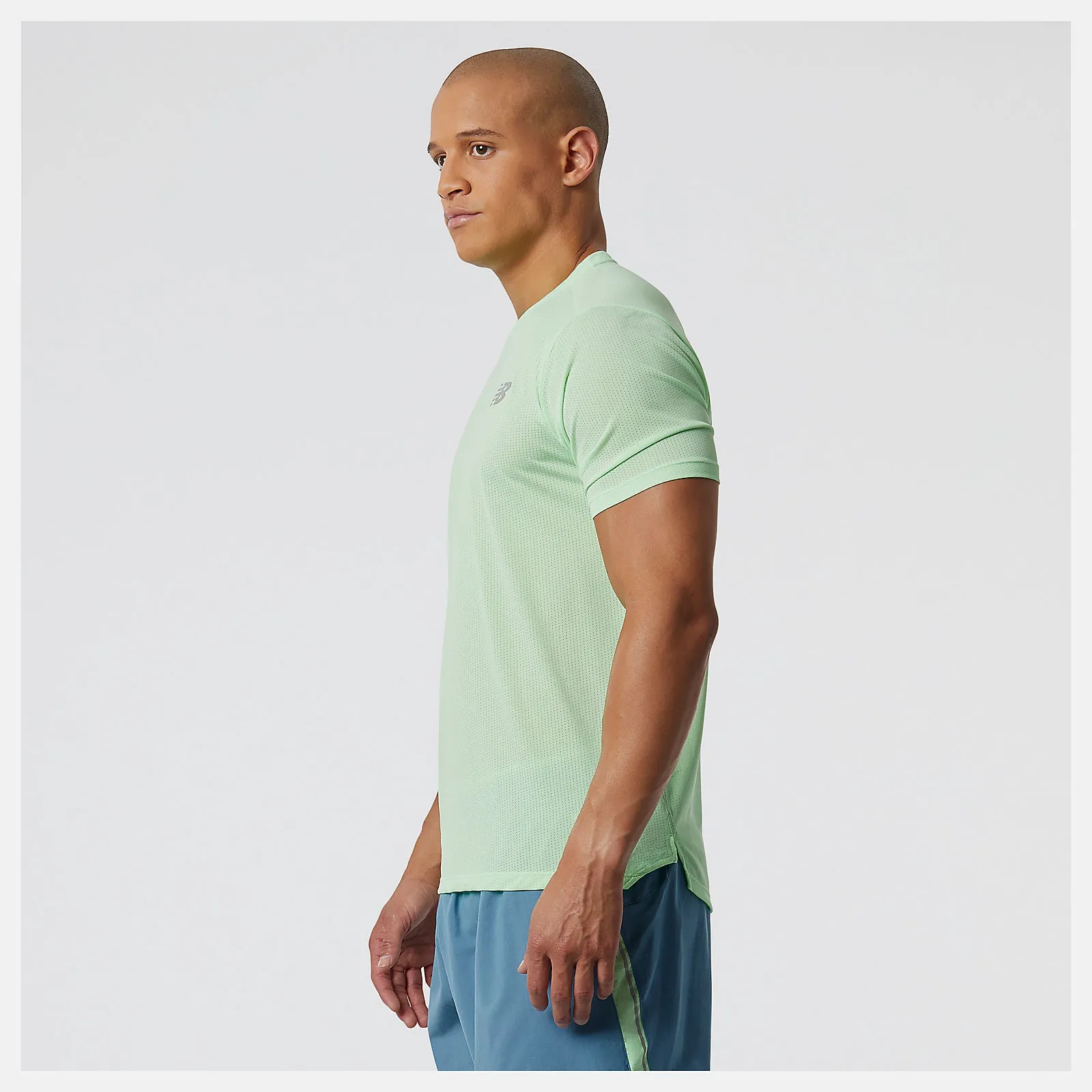 New Balance | Impact Run Short Sleeve | Men's | Vibrant Spring Glow