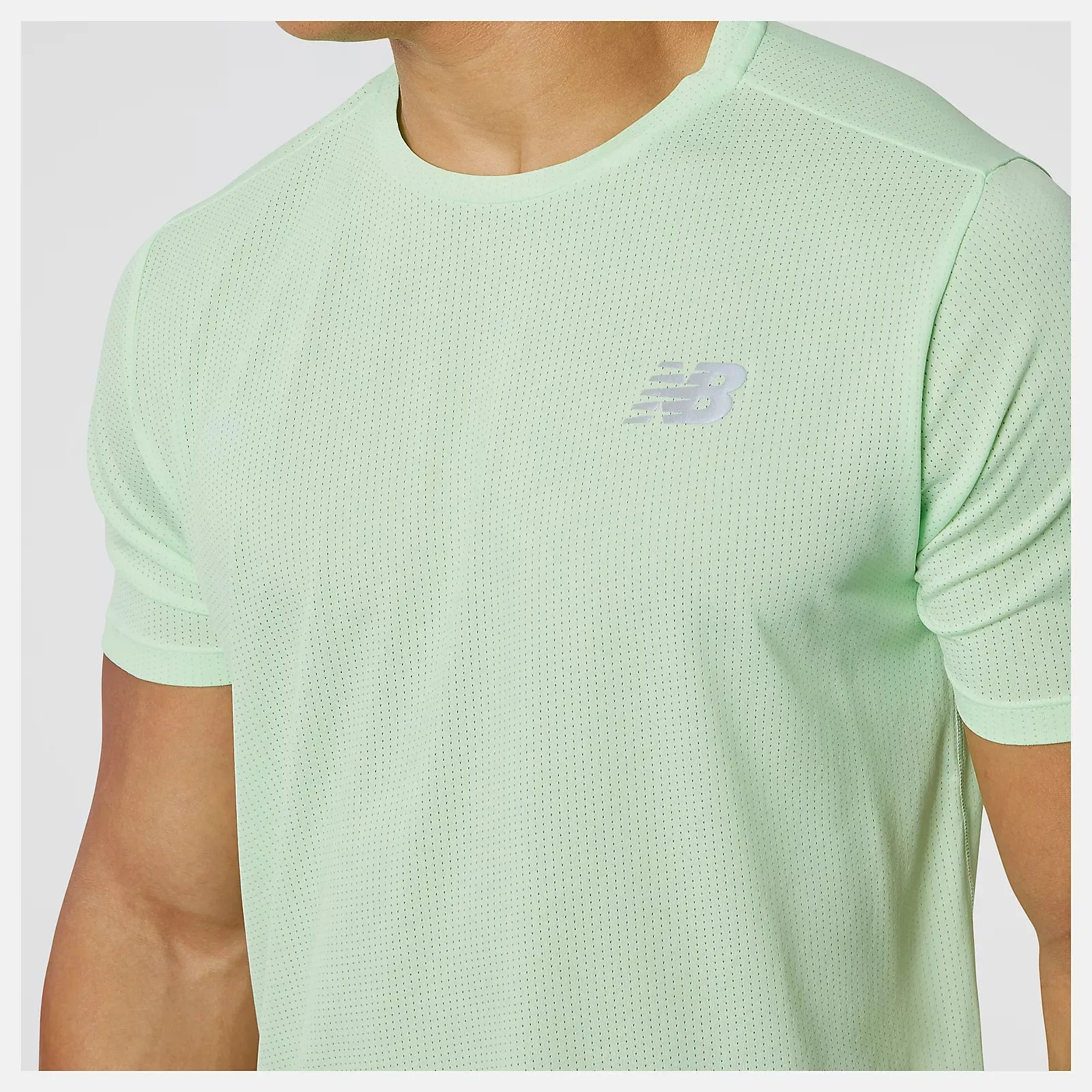 New Balance | Impact Run Short Sleeve | Men's | Vibrant Spring Glow