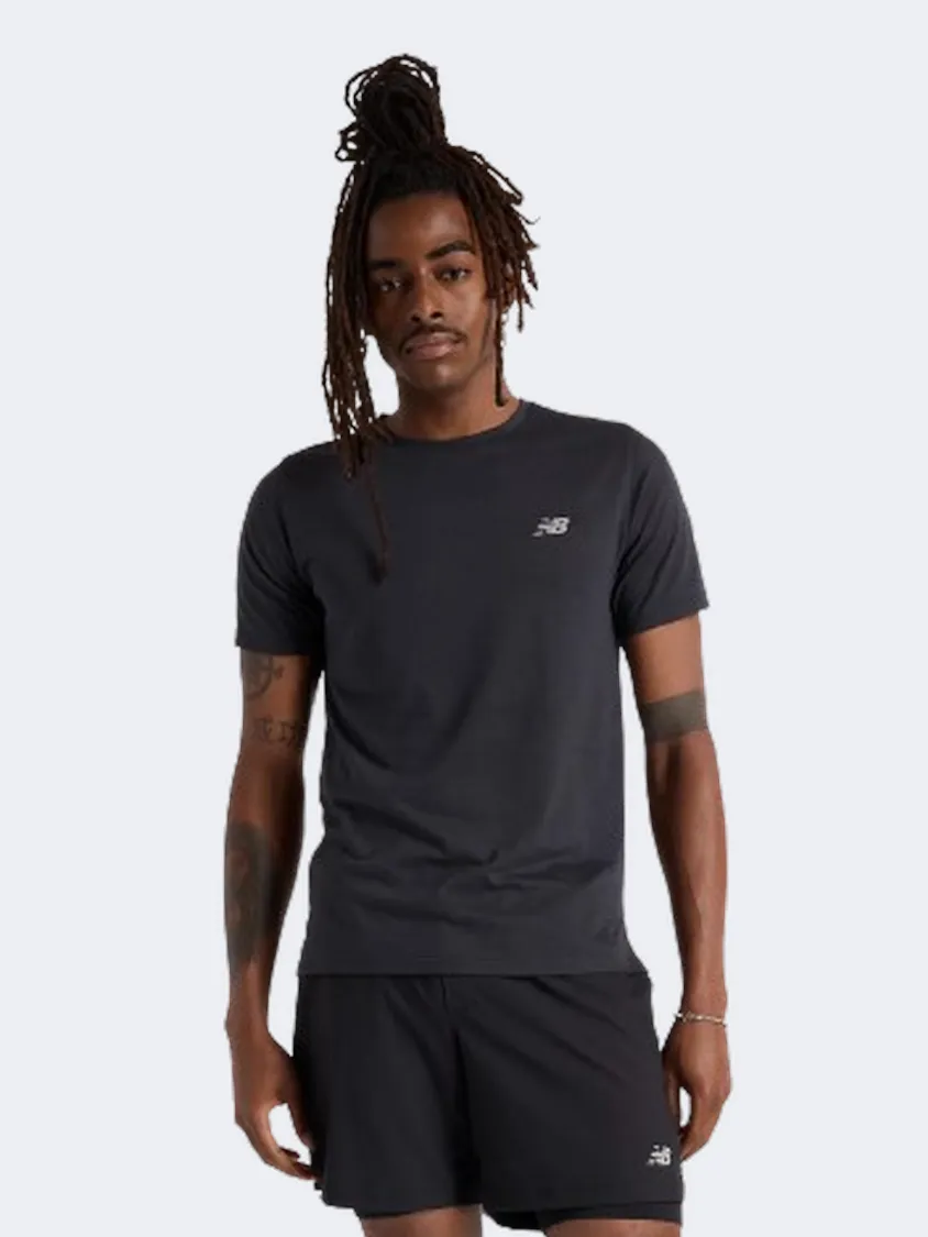 New Balance Lightweight Jersey Men Performanc T-Shirt Black