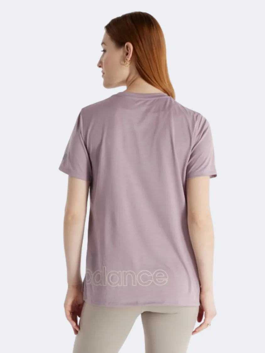 New Balance Sport Essentials Graphic Women Performance T-Shirt Ice Wine