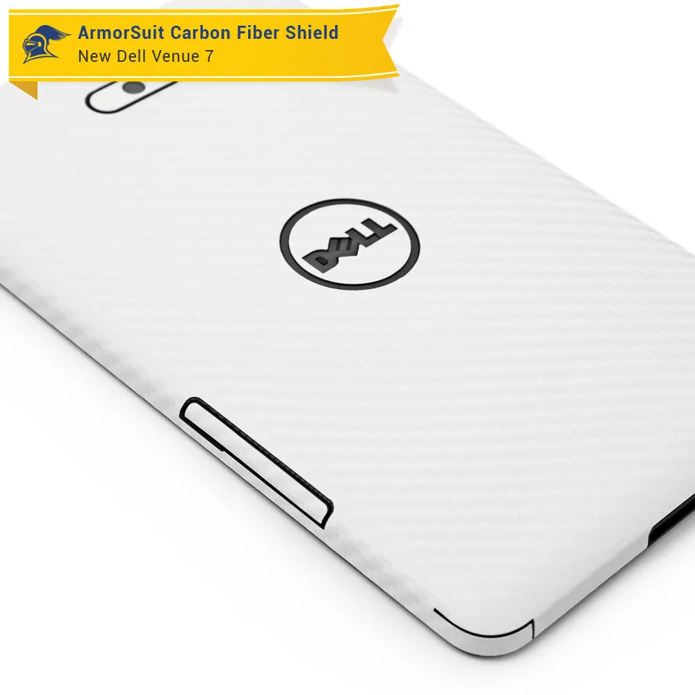 New Dell Venue 7 (2014) Screen Protector   White Carbon Fiber Skin Protector