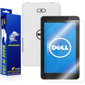 New Dell Venue 7 (2014) Screen Protector   White Carbon Fiber Skin Protector