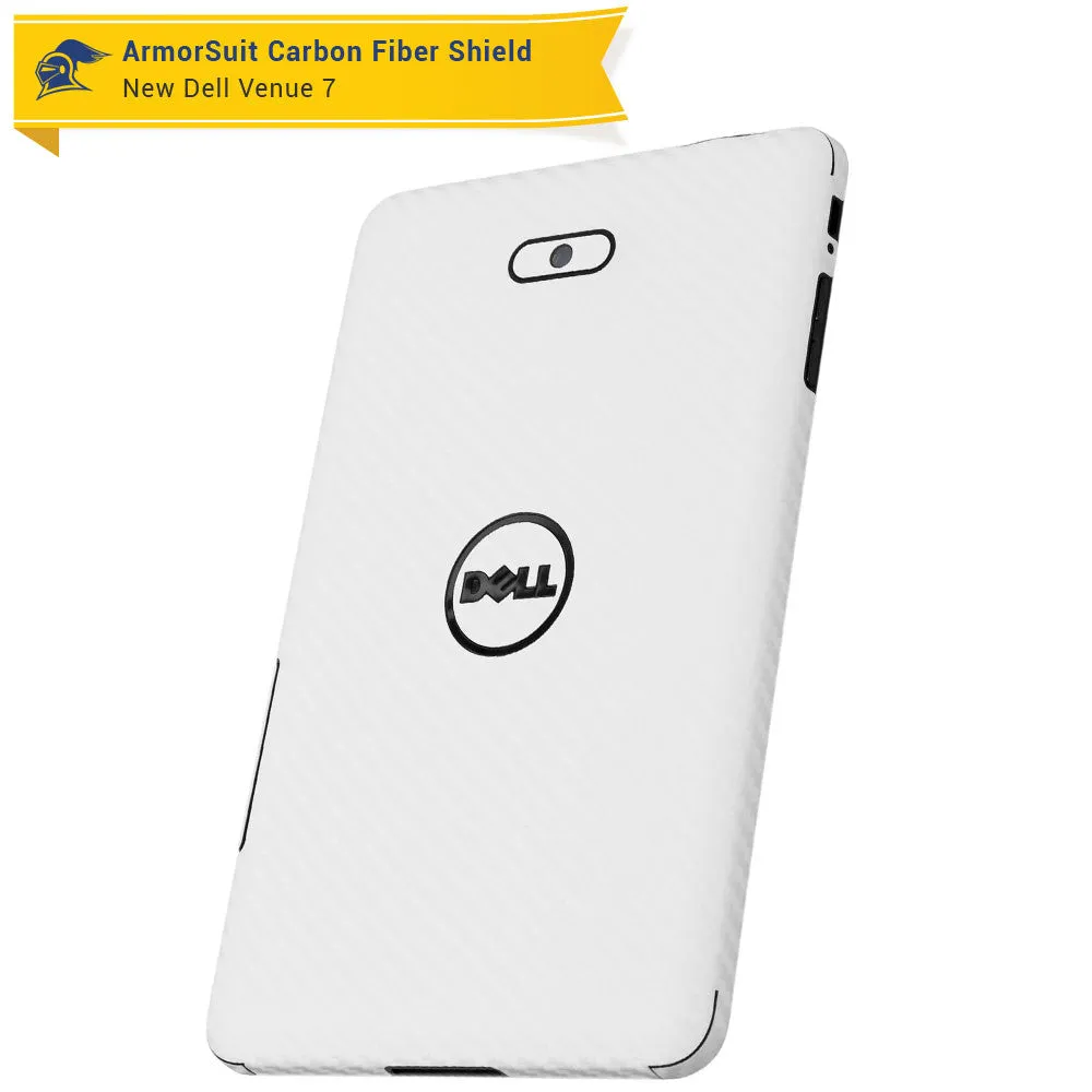 New Dell Venue 7 (2014) Screen Protector   White Carbon Fiber Skin Protector