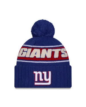 New Era Men's NFL New York Giants Sideline 24 Sport Pom Knit Toque