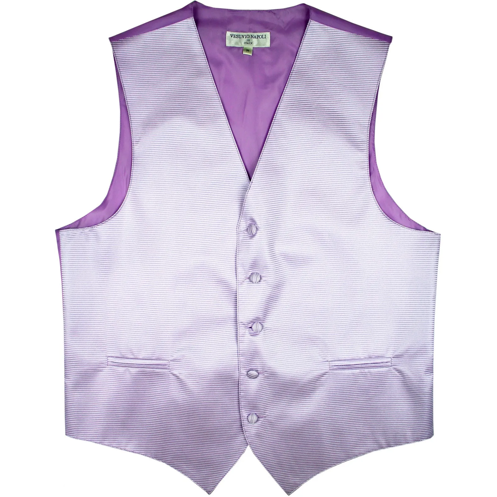 New formal men's tuxedo vest waistcoat only striped pattern prom wedding lavender