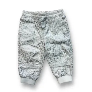 NEW! Girls Carter's Size 6 Months White & Silver Pull-On Joggers