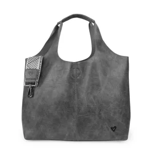 NEW: Kipling Vegan Leather Tote - Grey