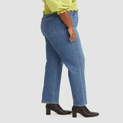 New - Levi's Women's Plus Size Ultra-High Rise Ribcage Straight Jeans