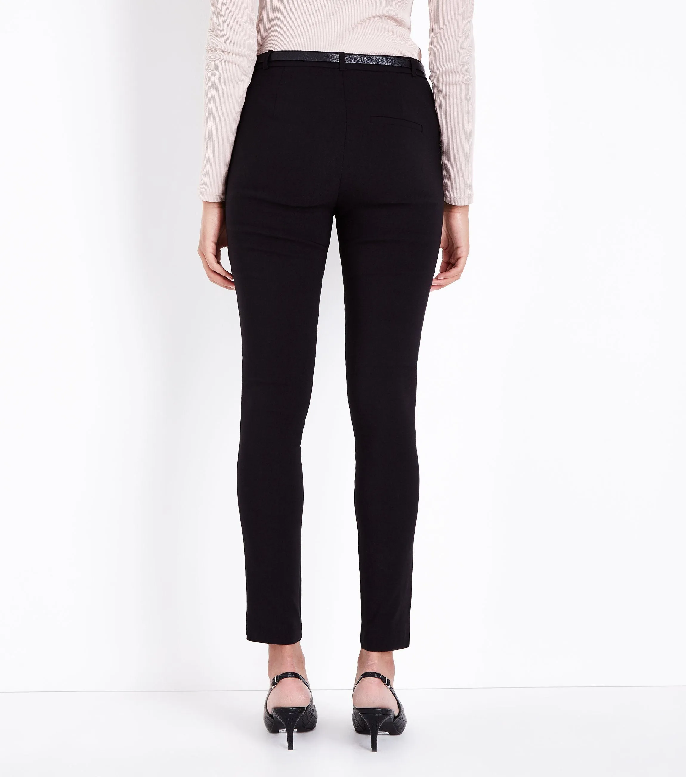 New Look Naples Black Slim Leg Womens Trousers