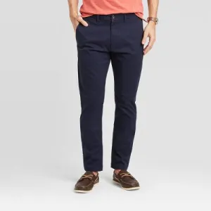 New - Men's Every Wear Slim Fit Chino Pants - Goodfellow & Co Blue 36x34