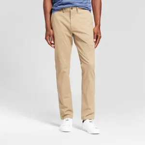 New - Men's Every Wear Slim Fit Chino Pants - Goodfellow & Co Sculptural Tan 32X34