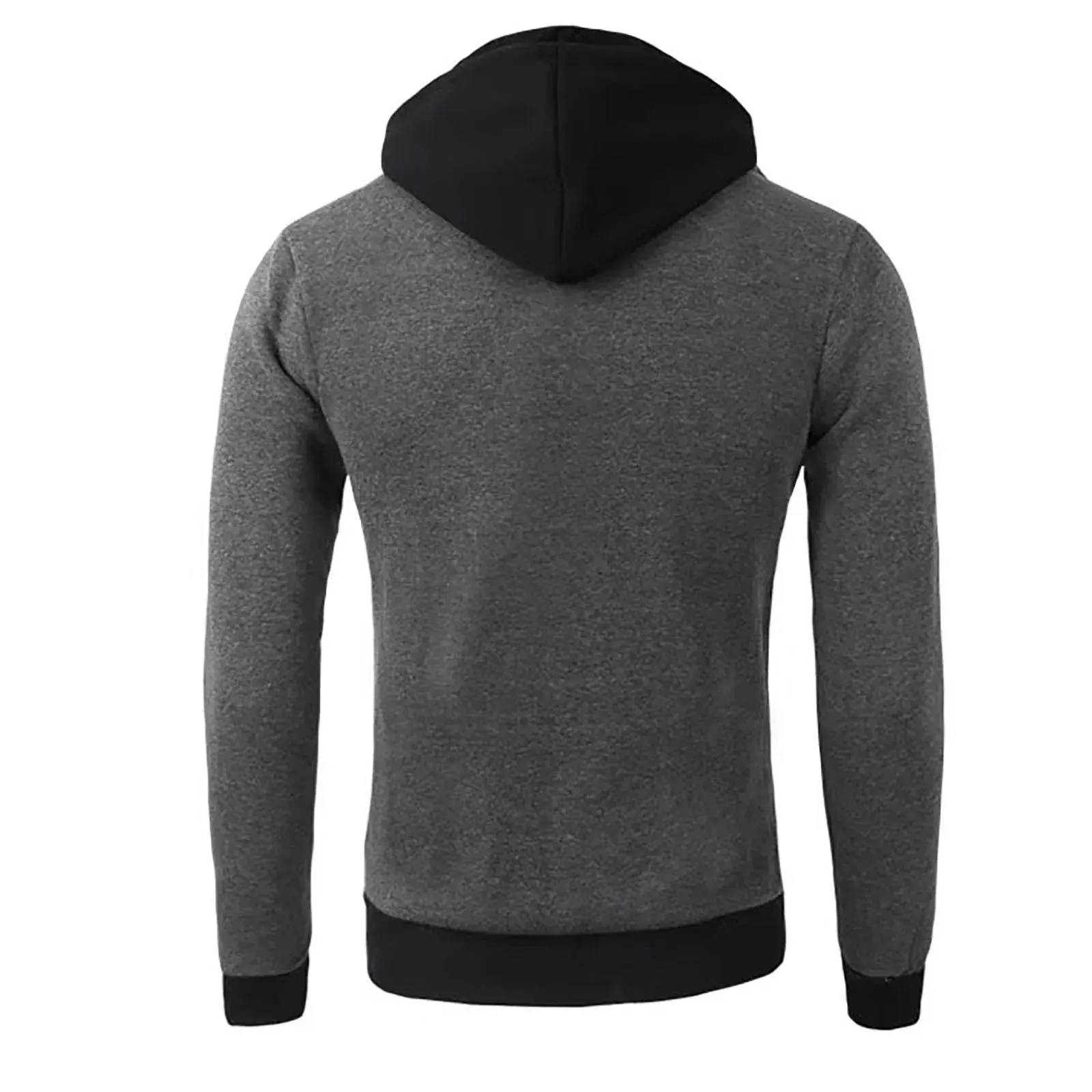 New Men's Full Zip Hooded Sweatshirt with Pockets