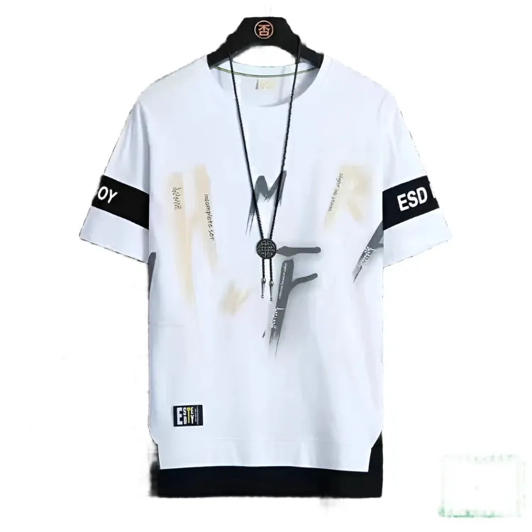 New Men's T Shirts Fashion Summer Short Sleeve Graphics Desing