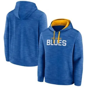 New - NHL St. Louis Blues Men's Poly Hooded Sweatshirt - L