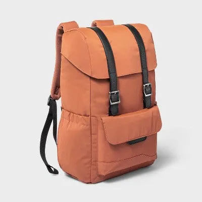 New - Open Story Top Opening Fitted Flap Travel Backpack