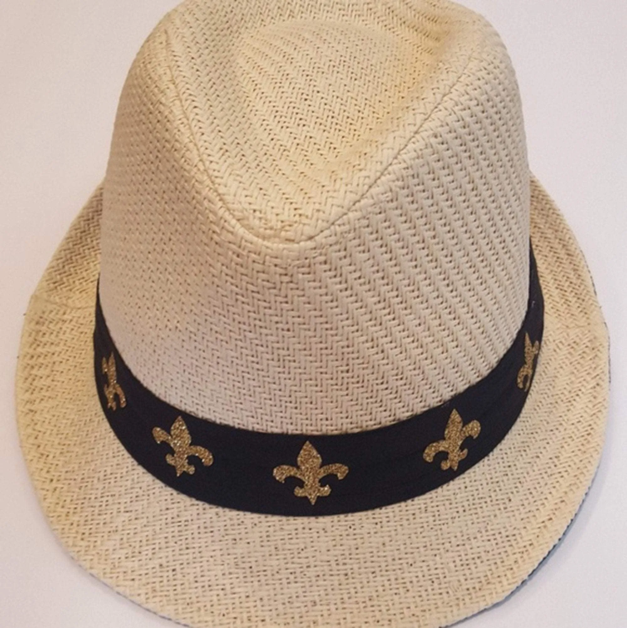 New Orleans, Fleur De Lis Panama hat/personalized Panama hat