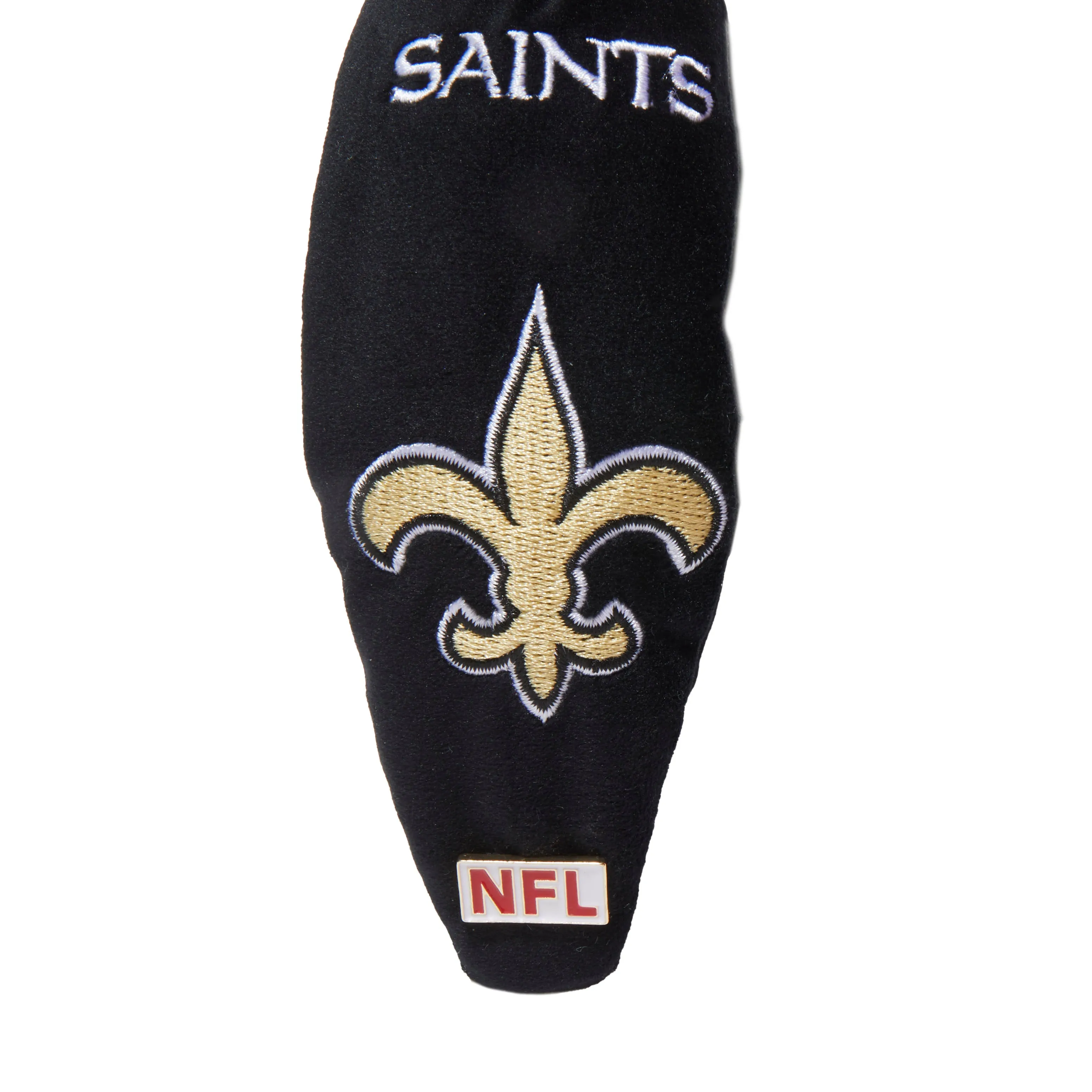 NEW ORLEANS SAINTS LELE SADOUGHI X NFL JET EMBROIDERED KNOTTED HEADBAND