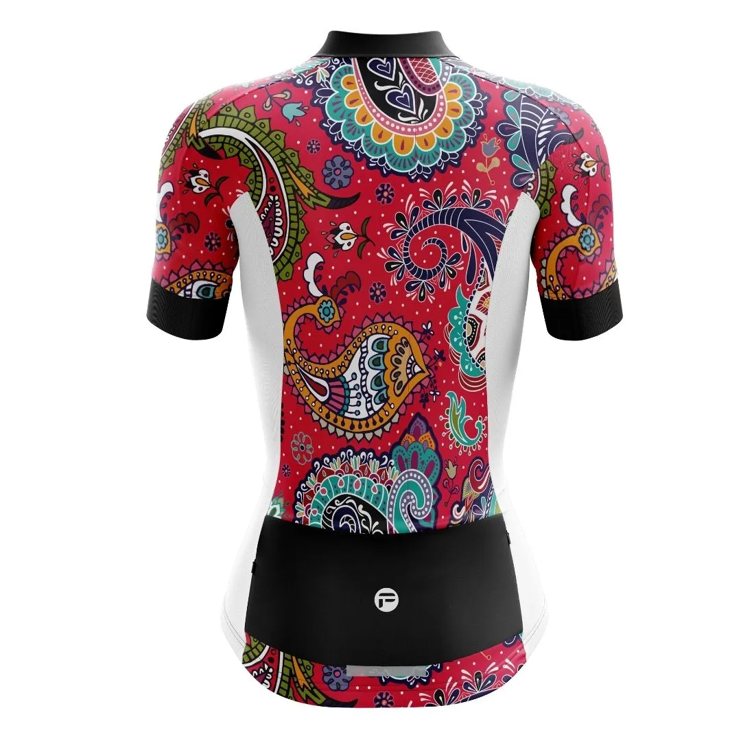 NEW! Paisley Passion  | Women's Short Sleeve Cycling Jersey