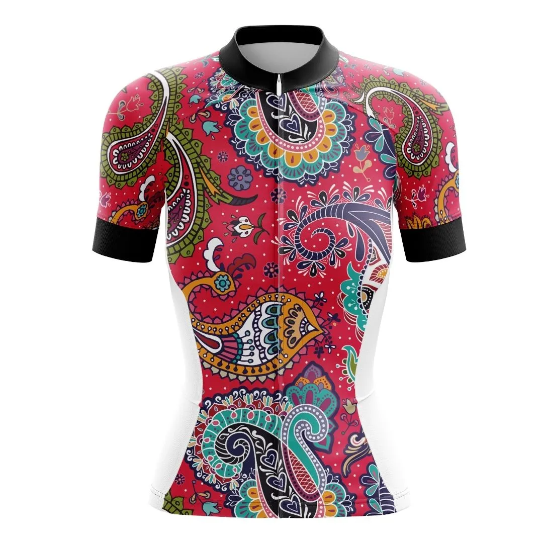 NEW! Paisley Passion  | Women's Short Sleeve Cycling Jersey