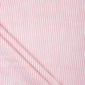 New Pink Striped Printed Cotton Fabric