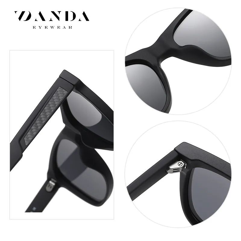 New polarized sunglasses for men, casual sports style sunglasses, ultra-light TR7517 temple carbon fiber sunglasses