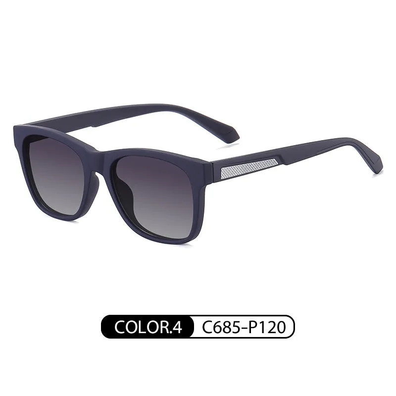 New polarized sunglasses for men, casual sports style sunglasses, ultra-light TR7517 temple carbon fiber sunglasses