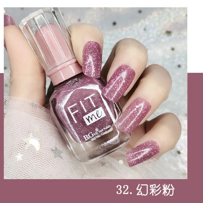 New product nail polish free toast dry display 36 color transparent nail polish cross-border beauty makeup