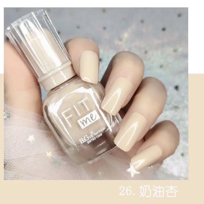 New product nail polish free toast dry display 36 color transparent nail polish cross-border beauty makeup