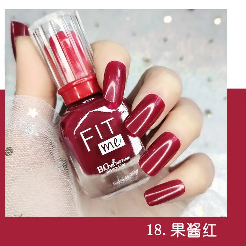 New product nail polish free toast dry display 36 color transparent nail polish cross-border beauty makeup