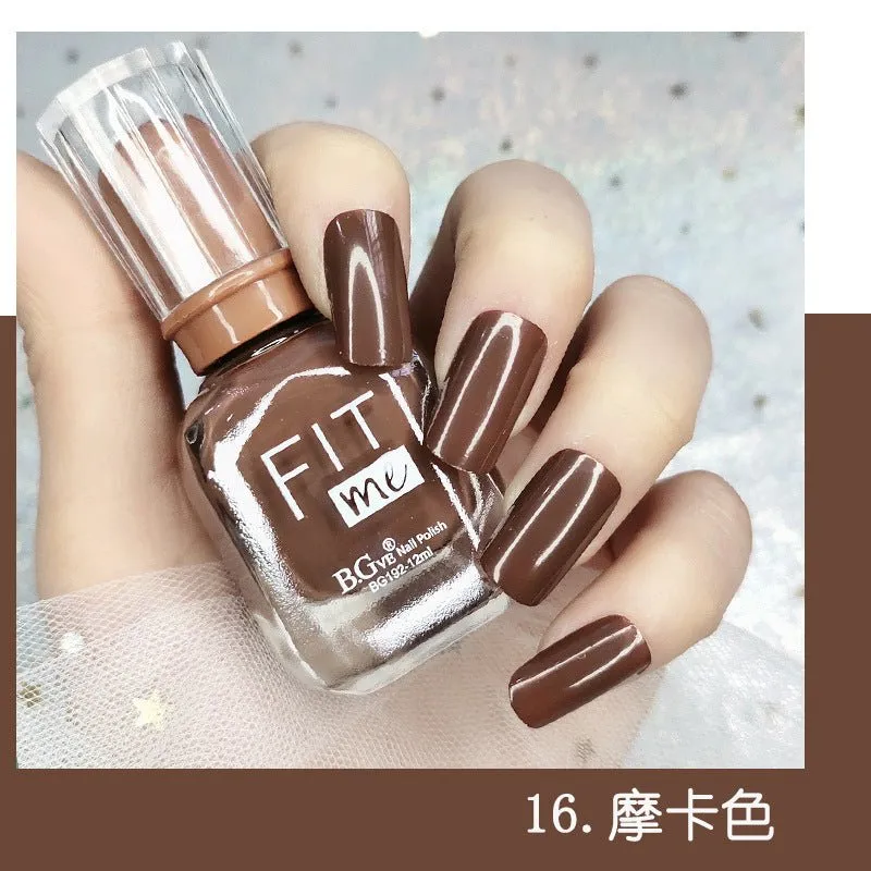 New product nail polish free toast dry display 36 color transparent nail polish cross-border beauty makeup