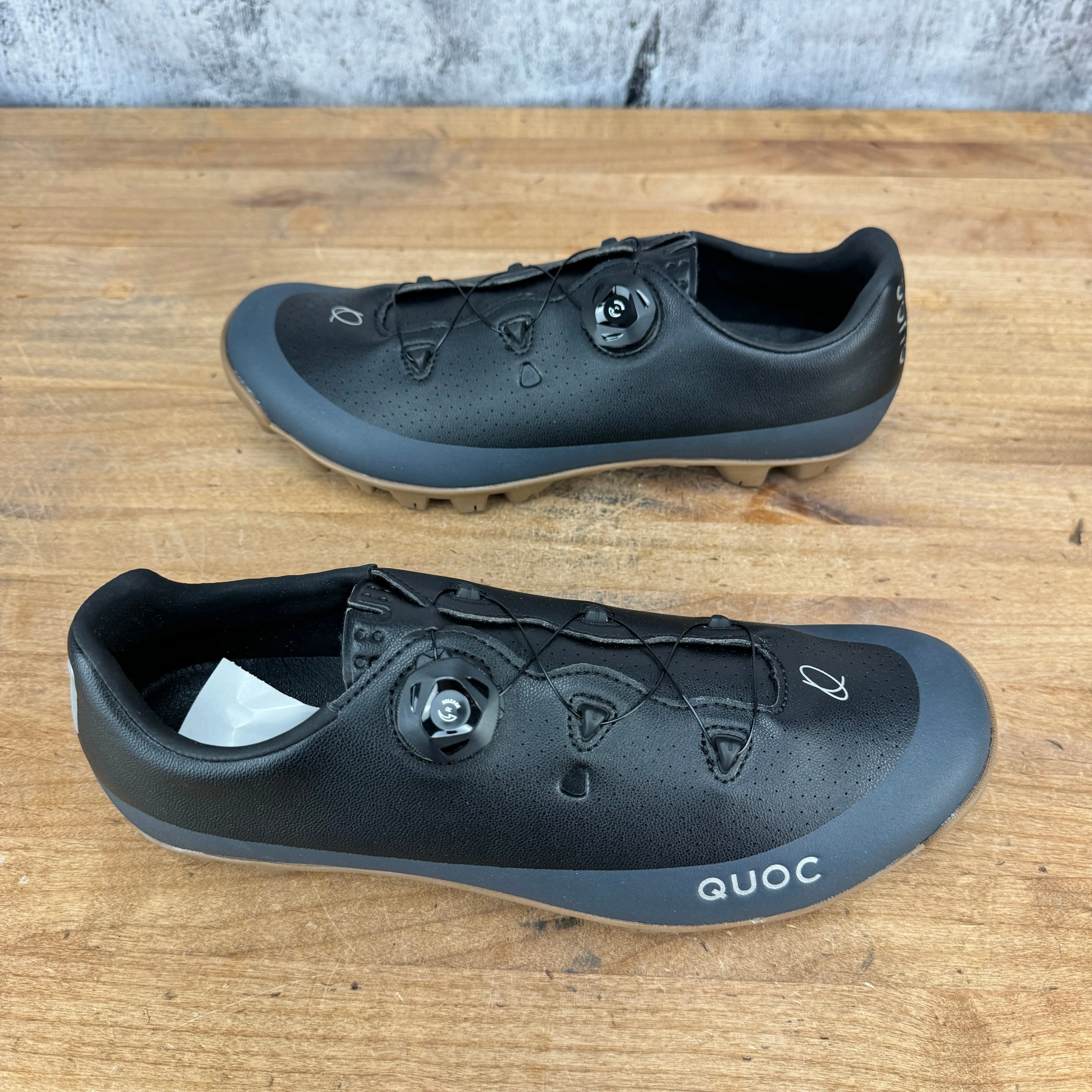 New! Quoc Gran Tourer II EU 43 Black/Gum 2-Bolt Men's Cycling MTB Shoes MSRP $265