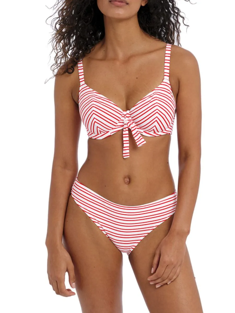 New Shores Plunge Bikini Top - Chilli