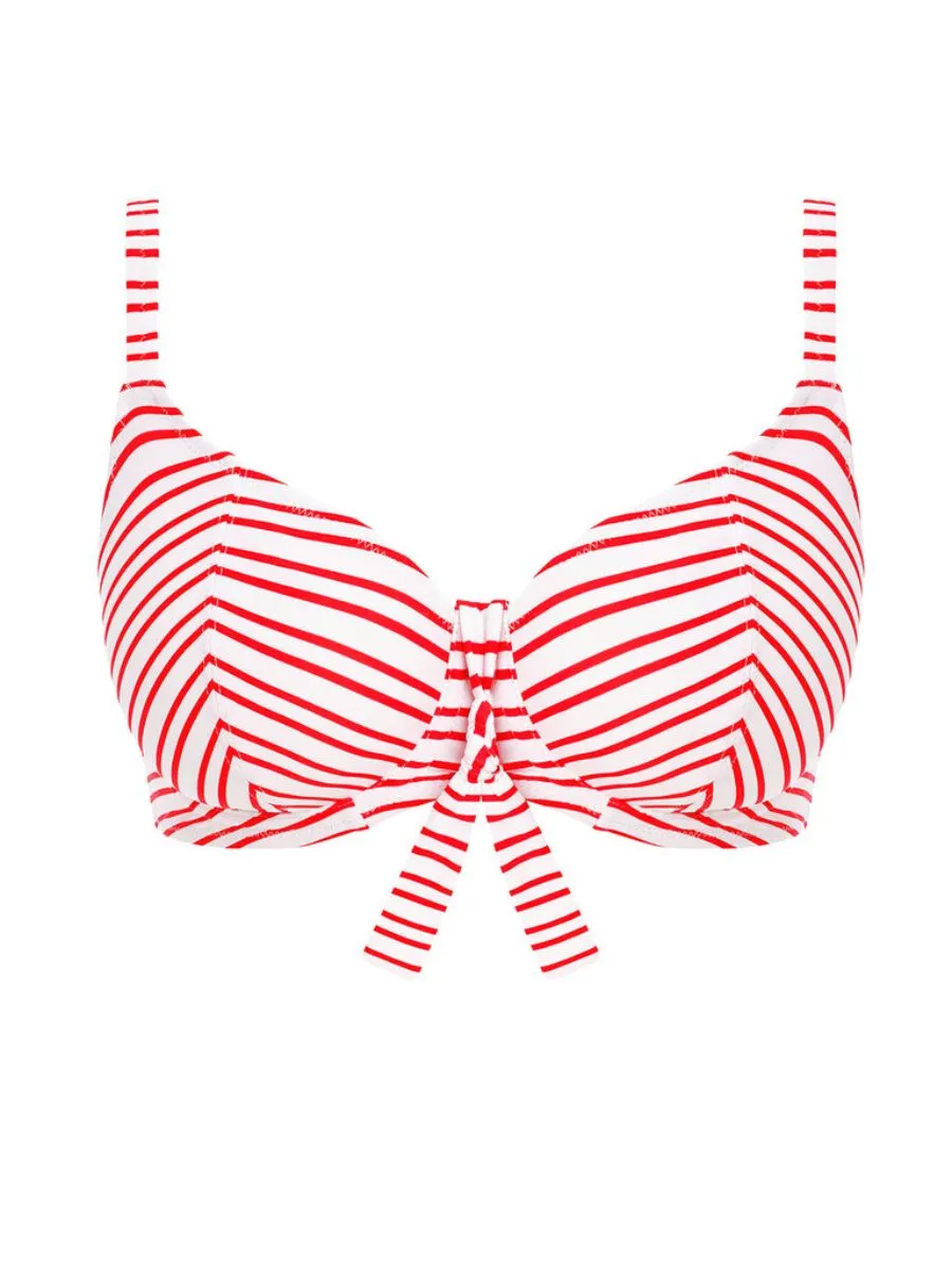 New Shores Plunge Bikini Top - Chilli