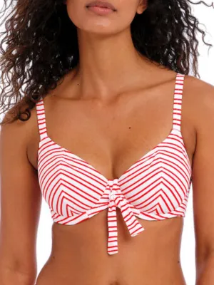 New Shores Plunge Bikini Top - Chilli