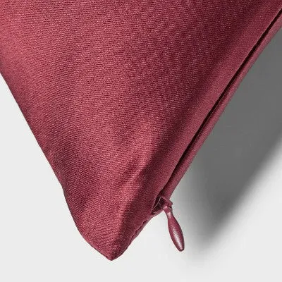 New - Standard 100% Silk Pillowcase with Hidden Zipper Berry Purple - Threshold