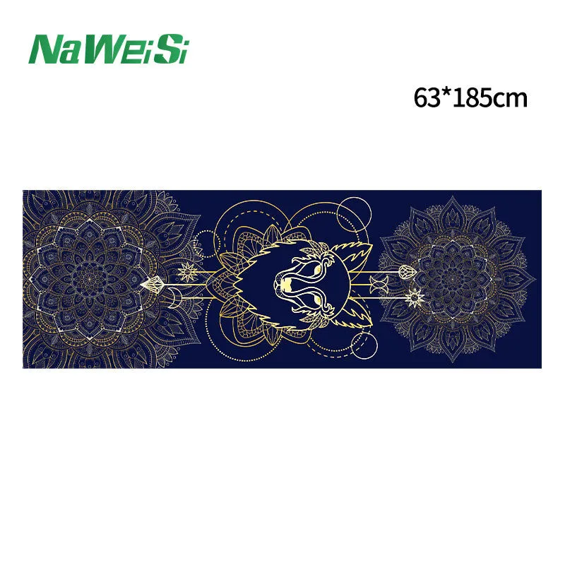 new style yoga towel personalized printed towel double-sided velvet microfiber yoga mat