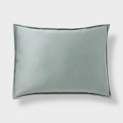 New - Threshold Comforter Set Lyocell Satin Breathable Comfort, Teal Green, Full/Queen