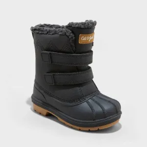 New - Toddler Boys' Denver Winter Boots - Cat & Jack Black 11T