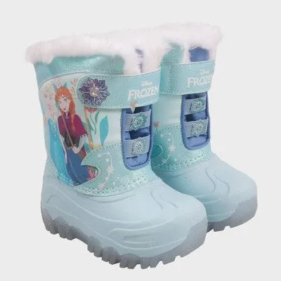 New - Toddler Girls' Frozen Winter Boots - Blue 11T