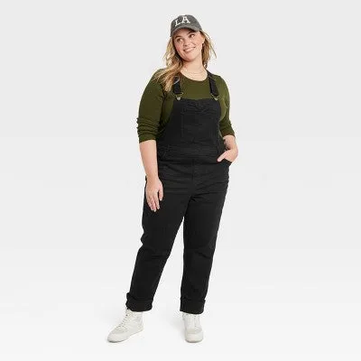 New - Women's 9's Slim Denim Overalls - Universal Thread