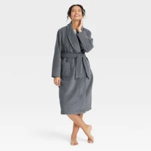 New - Women's Terry Robe - Auden Dark Gray XS/S