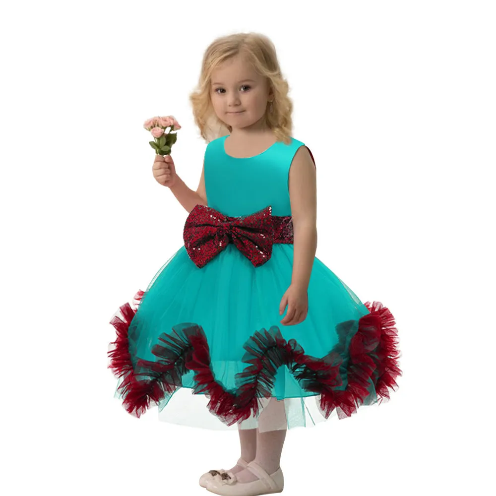 New Year Dress European and American Christmas Evening Dress Girl Princess Dress Christmas Dress