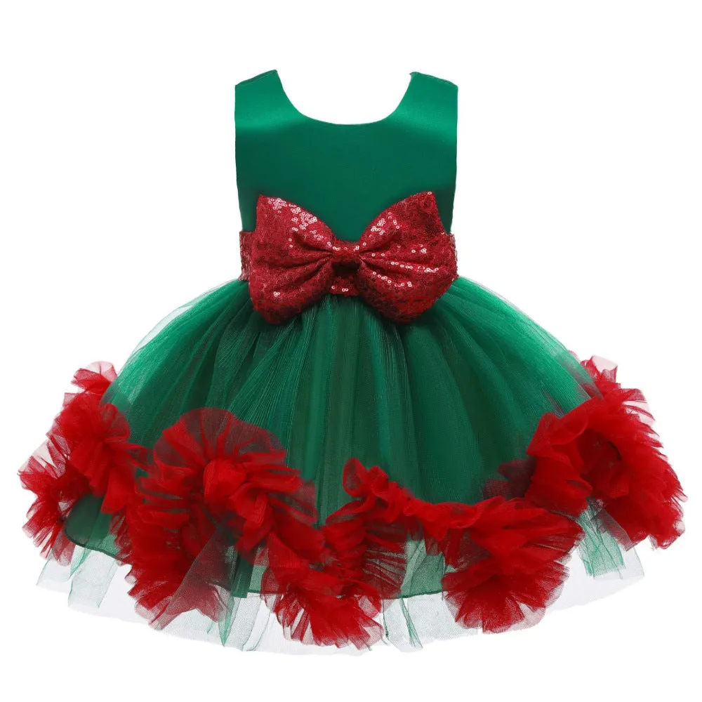 New Year Dress European and American Christmas Evening Dress Girl Princess Dress Christmas Dress